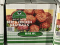Halal been & chicken meatballs
Garden valley brand
10 lbs.