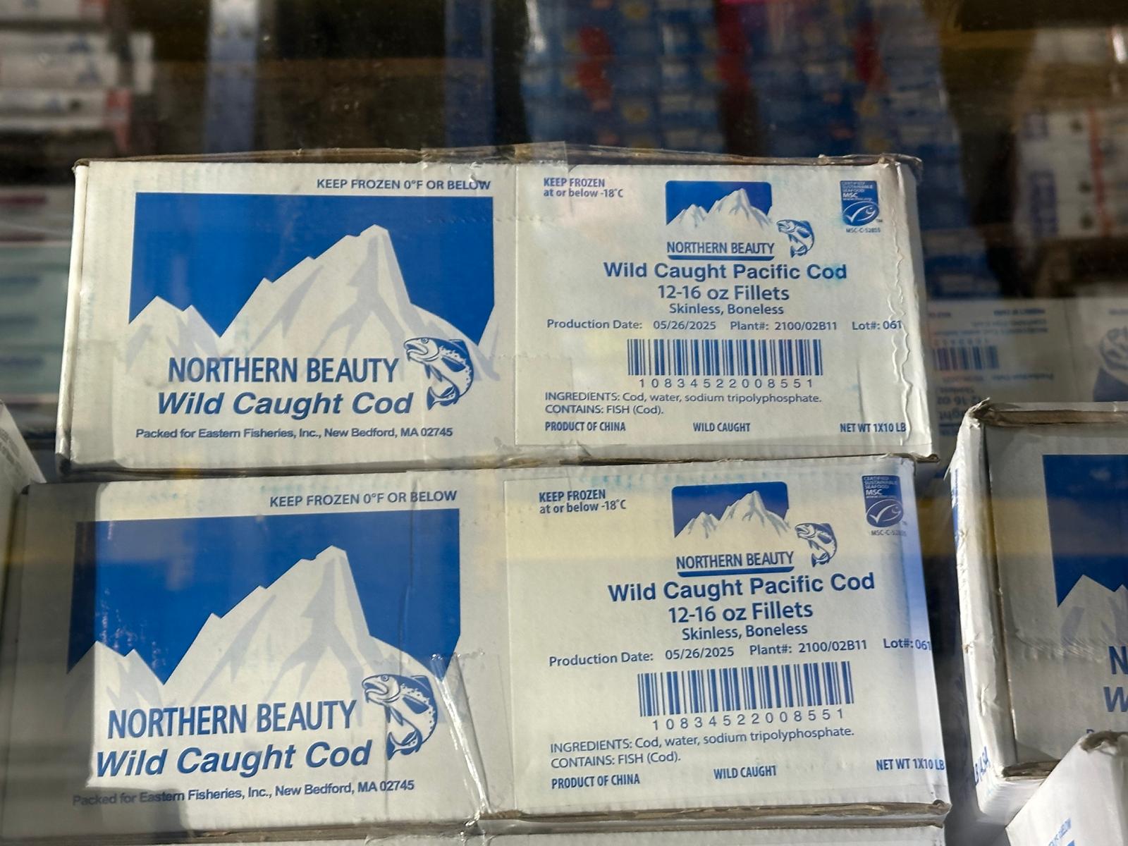 Wild caught cod
Northern beauty brand
10 lbs